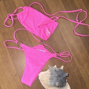 Frankie’s Pink Punch Kailyn String Bandeau Top + Kailyn Skimpy String Bottom SET